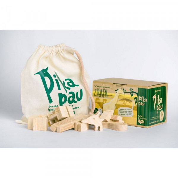 PIKA PAU DRVENA ŽIRAFA 