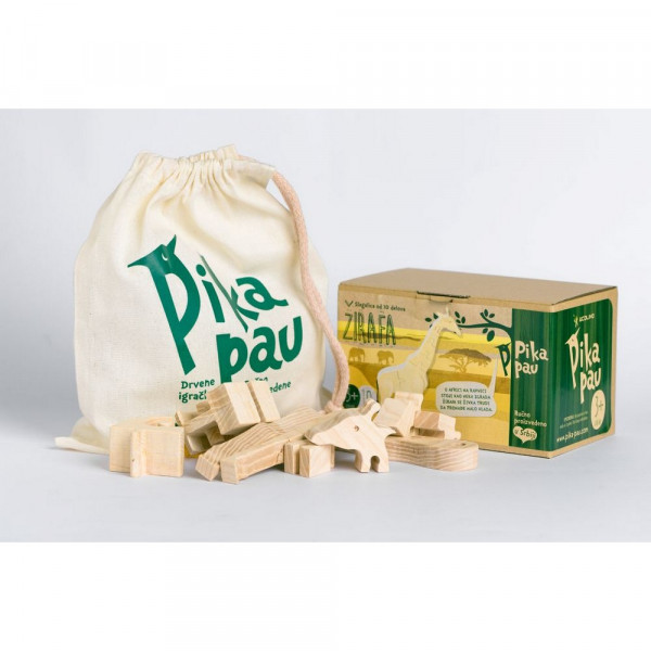 PIKA PAU DRVENA ŽIRAFA 