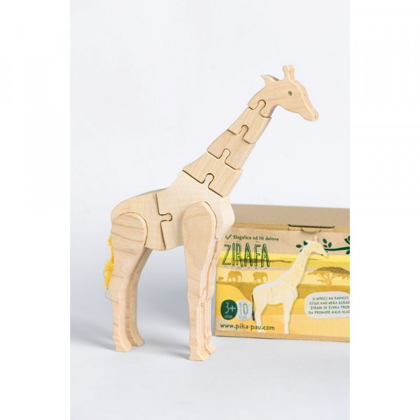 PIKA PAU DRVENA ŽIRAFA 
