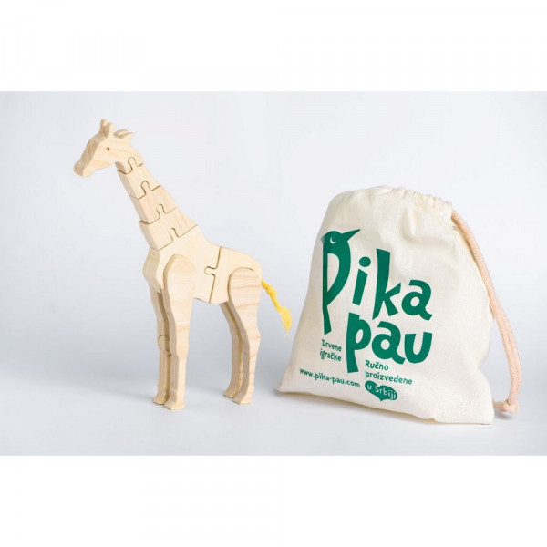 PIKA PAU DRVENA ŽIRAFA 
