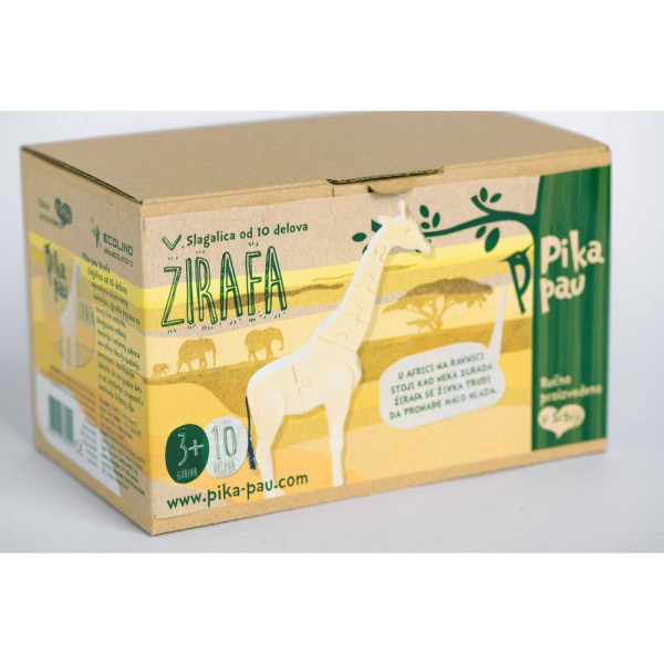 PIKA PAU DRVENA ŽIRAFA 