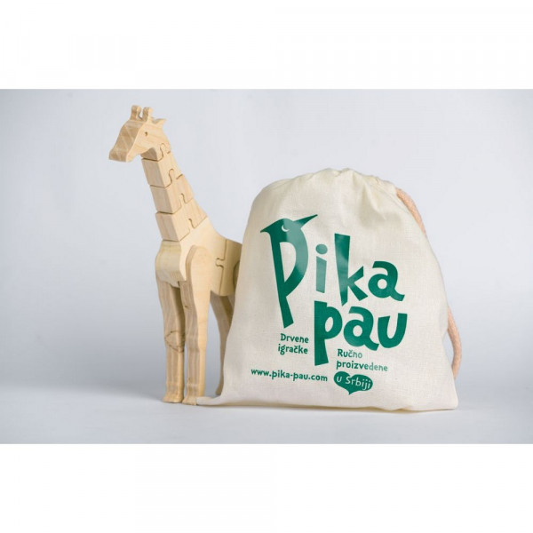 PIKA PAU DRVENA ŽIRAFA 