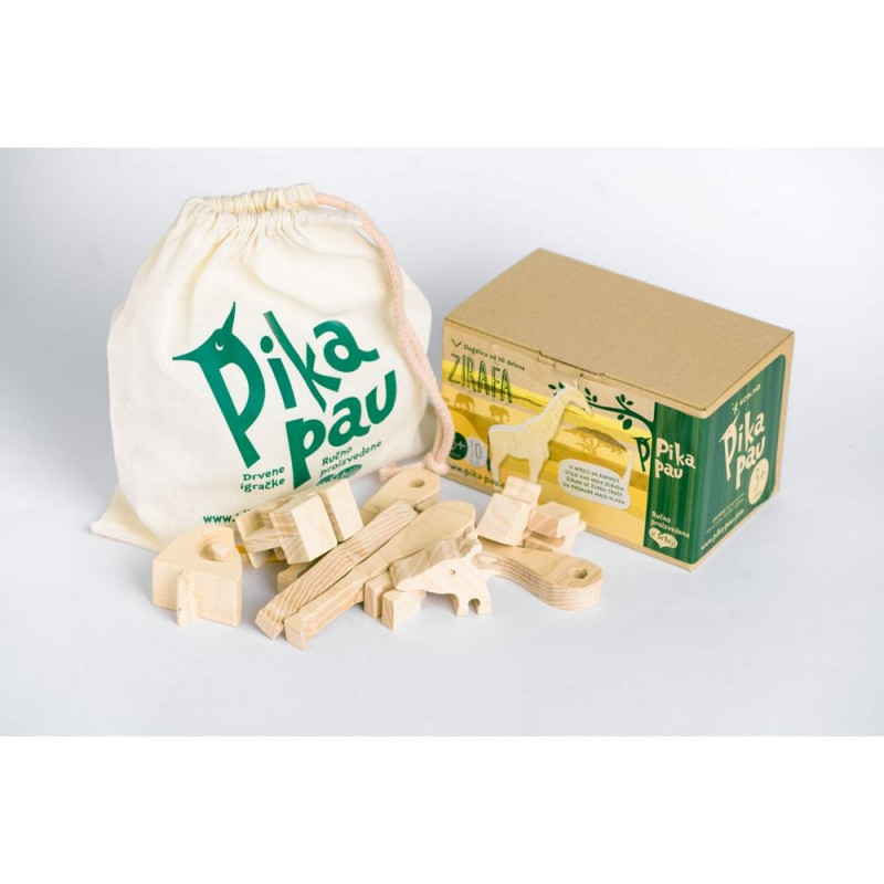 PIKA PAU DRVENA ŽIRAFA 