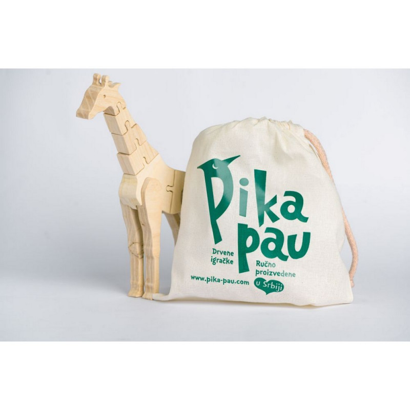 PIKA PAU DRVENA ŽIRAFA 