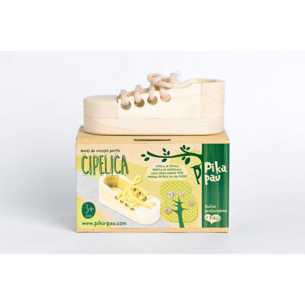 PIKA PAU DRVENA CIPELICA 