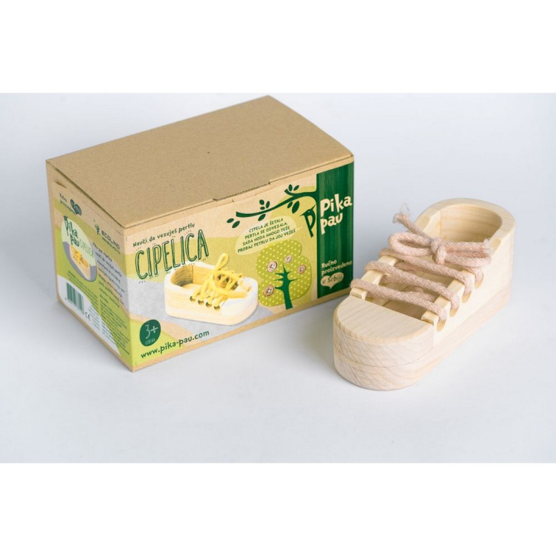 PIKA PAU DRVENA CIPELICA 