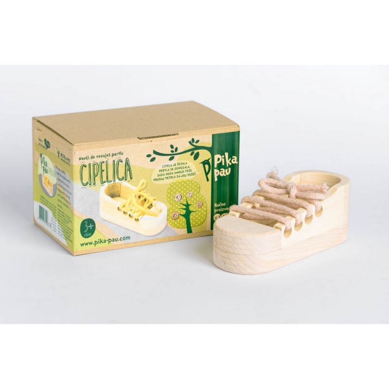 PIKA PAU DRVENA CIPELICA 