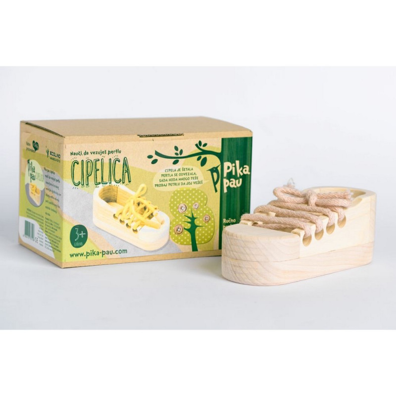 PIKA PAU DRVENA CIPELICA 