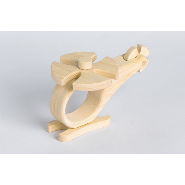 PIKA PAU DRVENI HELIKOPTER 