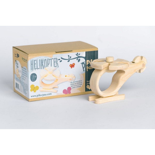 PIKA PAU DRVENI HELIKOPTER 