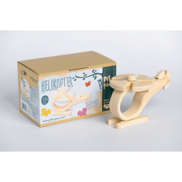 PIKA PAU DRVENI HELIKOPTER 