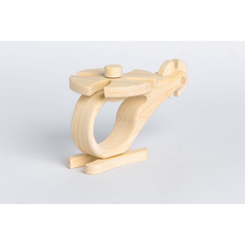 PIKA PAU DRVENI HELIKOPTER 