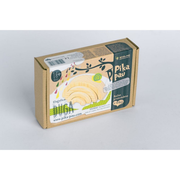 PIKA PAU DRVENA DUGA SLAGALICA 