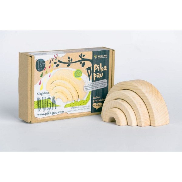 PIKA PAU DRVENA DUGA SLAGALICA 