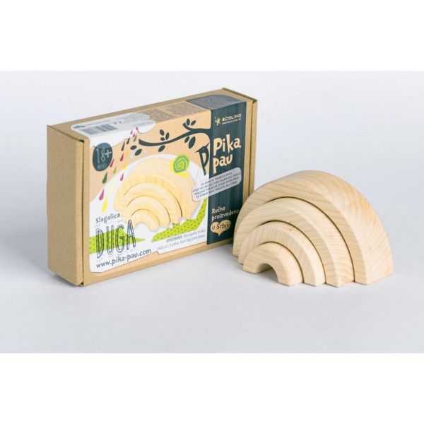 PIKA PAU DRVENA DUGA SLAGALICA 