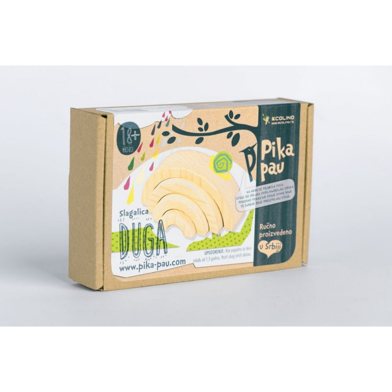 PIKA PAU DRVENA DUGA SLAGALICA 