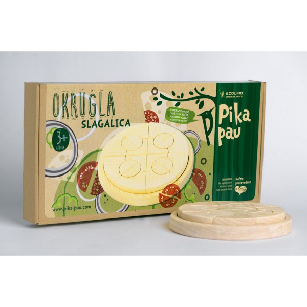 PIKA PAU DRVENA OKRUGLA SLAGALICA 