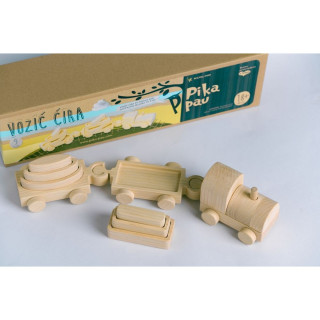 PIKA PAU DRVENI MALI VOZ 