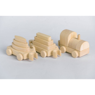 PIKA PAU DRVENI MALI VOZ 