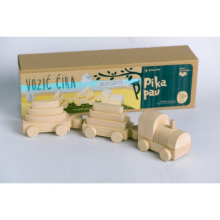 PIKA PAU DRVENI MALI VOZ 