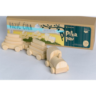 PIKA PAU DRVENI MALI VOZ 
