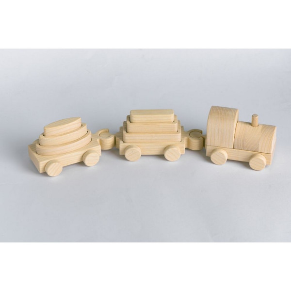 PIKA PAU DRVENI MALI VOZ 