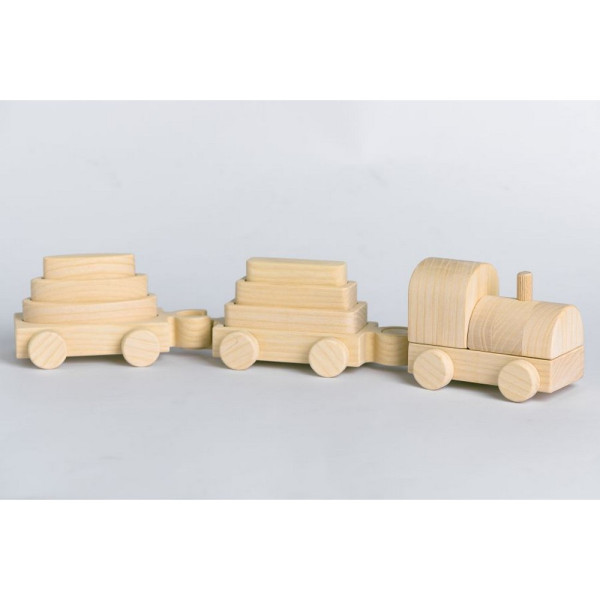 PIKA PAU DRVENI MALI VOZ 