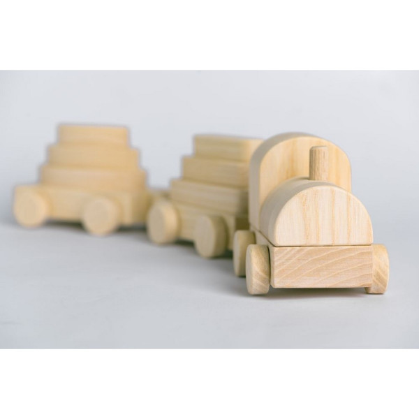 PIKA PAU DRVENI MALI VOZ 