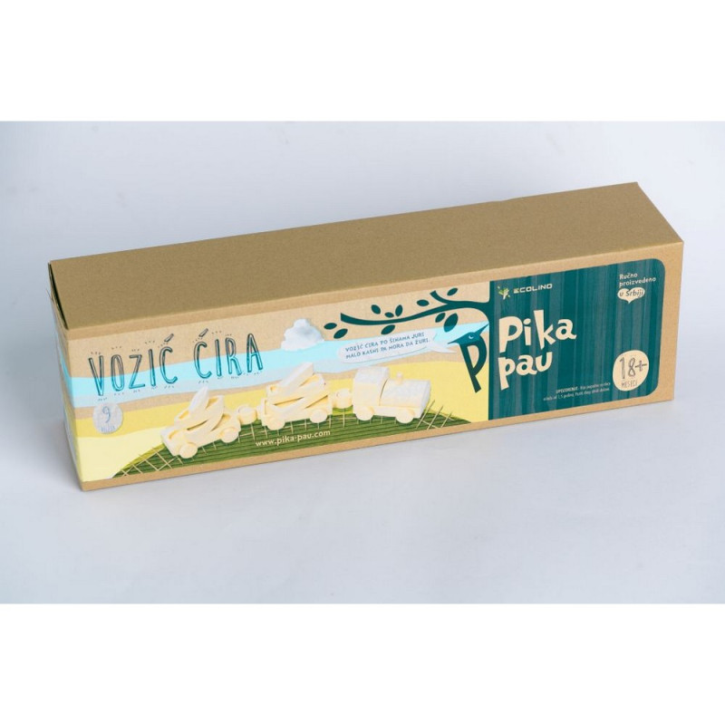 PIKA PAU DRVENI MALI VOZ 