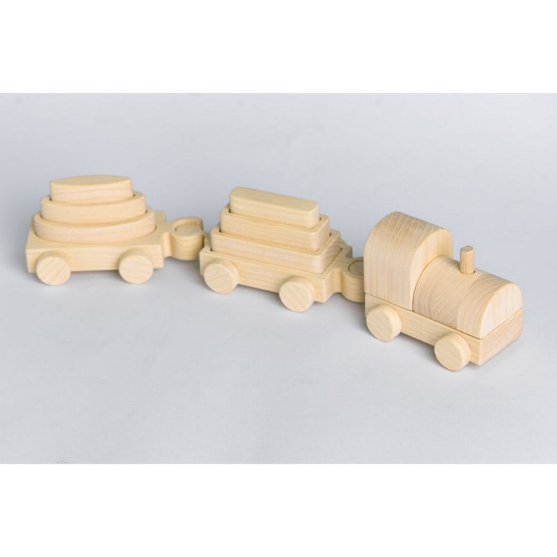 PIKA PAU DRVENI MALI VOZ 