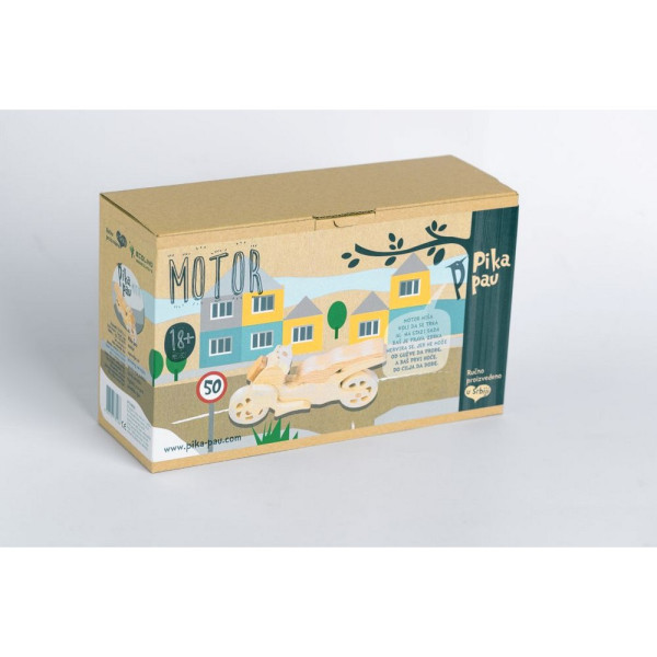 PIKA PAU DRVENI MOTOR 