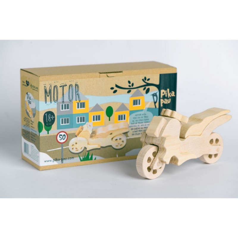 PIKA PAU DRVENI MOTOR 