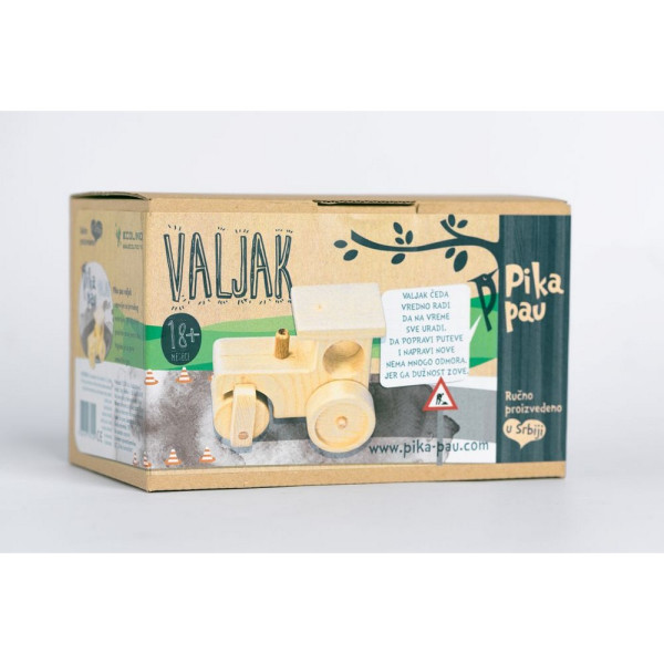 PIKA PAU DRVENI VALJAK 