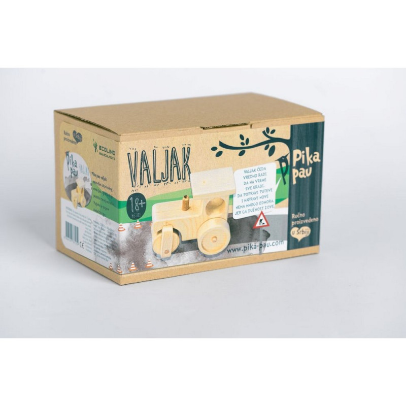 PIKA PAU DRVENI VALJAK 
