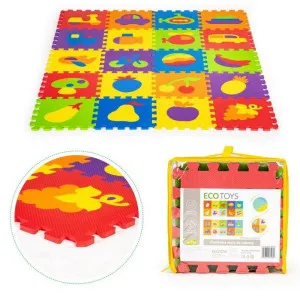 ECO TOYS EDUKATIVNA PODLOGA EVA FOAM 20 DELOVA 148X119CM 