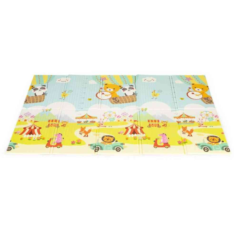 EDUKATIVNA PODLOGA ZA IGRU SA DVA LICA ANIMALS SKLOPIVA SA TORBOM ECOTOYS 