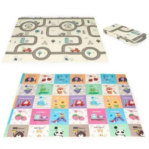 EDUKATIVNA PODLOGA ZA IGRU SA DVA LICA SKLOPIVA SA TORBOM ECOTOYS