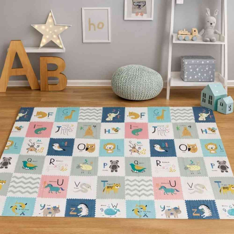 EDUKATIVNA PODLOGA ZA IGRU SA DVA LICA  SKLOPIVA SA TORBOM 200X150 ECOTOYS 