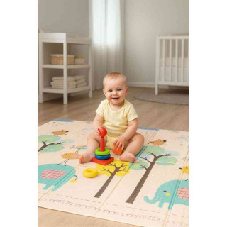 EDUKATIVNA PODLOGA ZA IGRU SA DVA LICA  SKLOPIVA SA TORBOM 200X180 ECOTOYS 