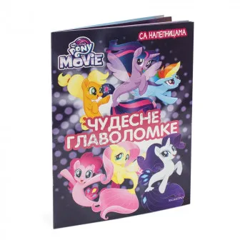 HASBRO MOJ MALI PONI FILM-CUDESNE GLAVOLOMKE RADNA SVESKA SA NALEPNICAMA 