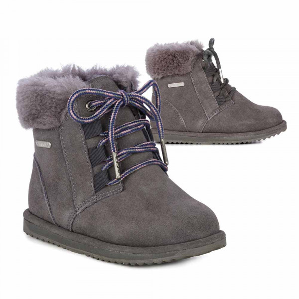 EMU CIZME SHORELINE KIDS CHARCOAL