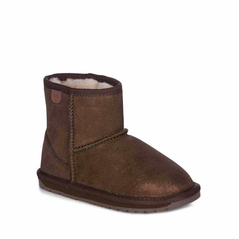 EMU CIZME WALLABY MINI METALLIC CHOCOLATE 