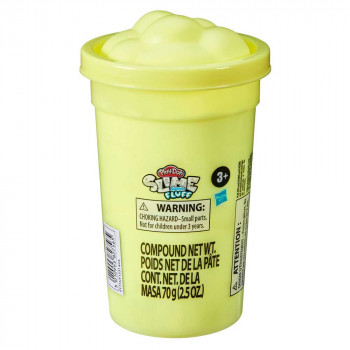 PLAY DOH SLIME FEATHERY FLUFF MEGA CAN AST 