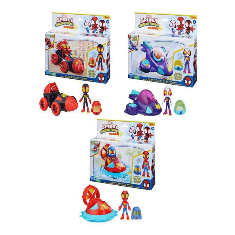 SPIDERMAN AMAZING FRIENDS WEBSPINNER VOZILO ASST