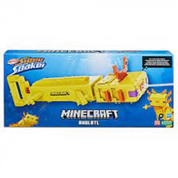 NERF SUPER SOAKER MINECRAFT AXOLOTL 