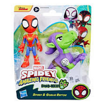 SPIDERMAN HERO DINO WEBS FIG AST 