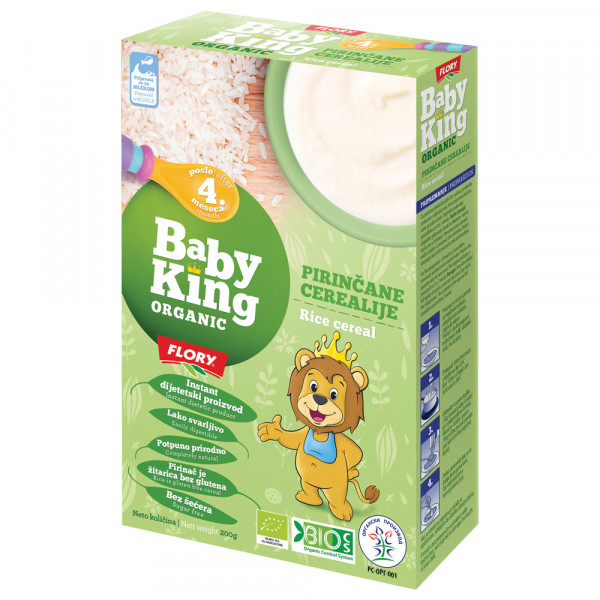 BABY KING ORGANIC CEREALIJE PIRINAC 4M+ 200G 