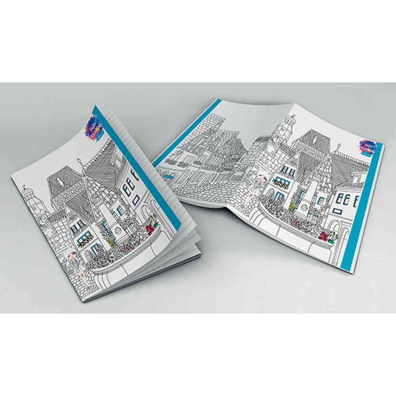 CONNECT SVESKA MEKI POVEZ A4 LINIJE 40 4L 80G ENJOY COLORING  609461 