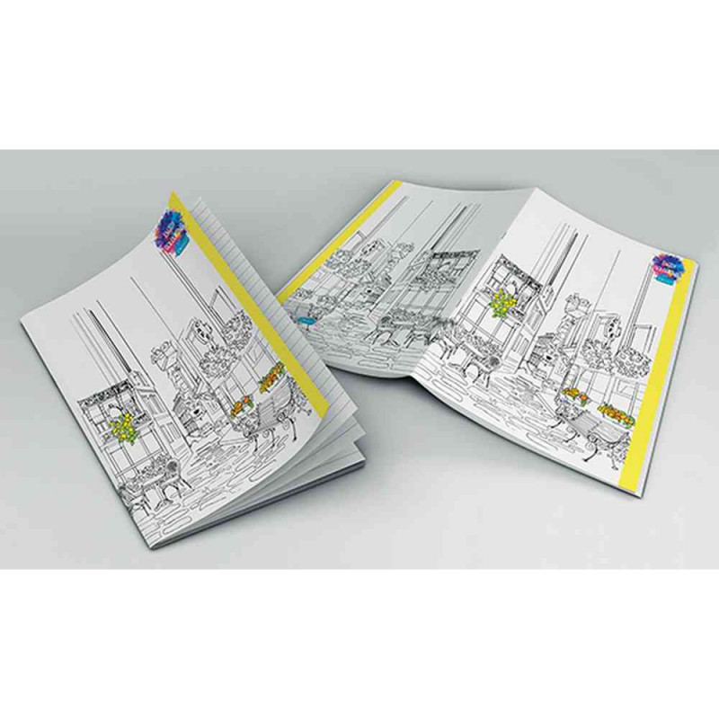 CONNECT SVESKA MEKI POVEZ A4 LINIJE 40 4L 80G ENJOY COLORING  609461 