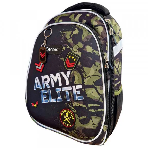 CONNECT RANAC ĐAČKI ANATOMSKI LAGAN XT ARMY GREEN 48034 CRNO-ZELENI 